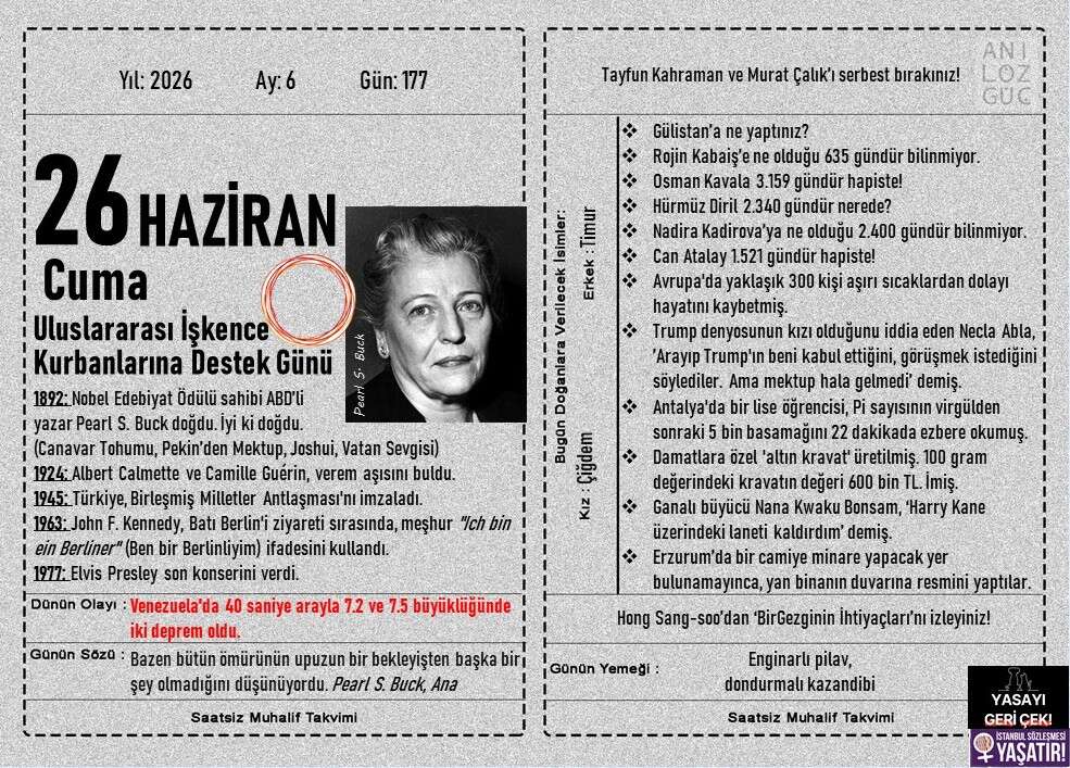 Uluslararası İşkence Kurbanlarına Destek Günü 1